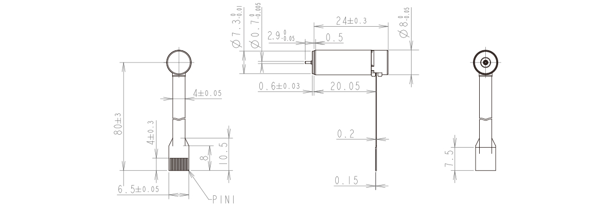 8mm無(wú)刷空心杯電機